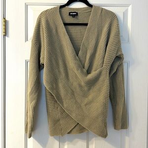 Express sweater, dark tan, size large
